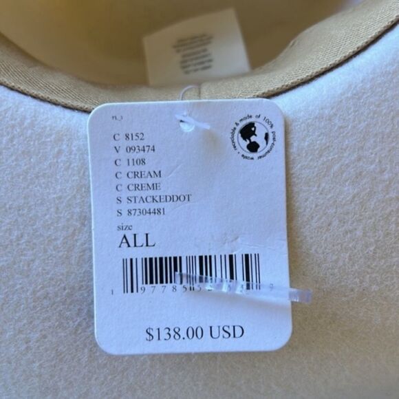 Free People Stacked Dot Felt Hat One Size - Picture 11 of 13